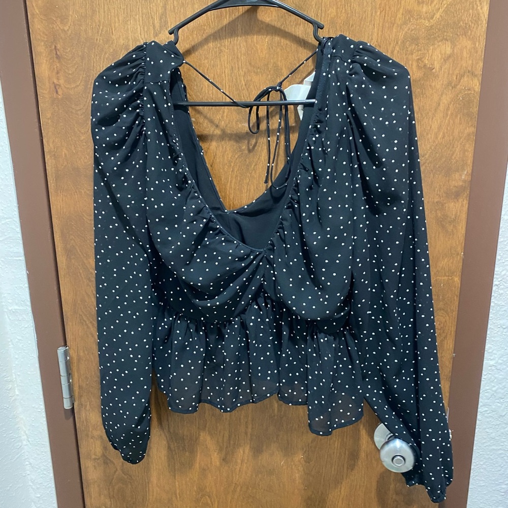 H&M polka dot top